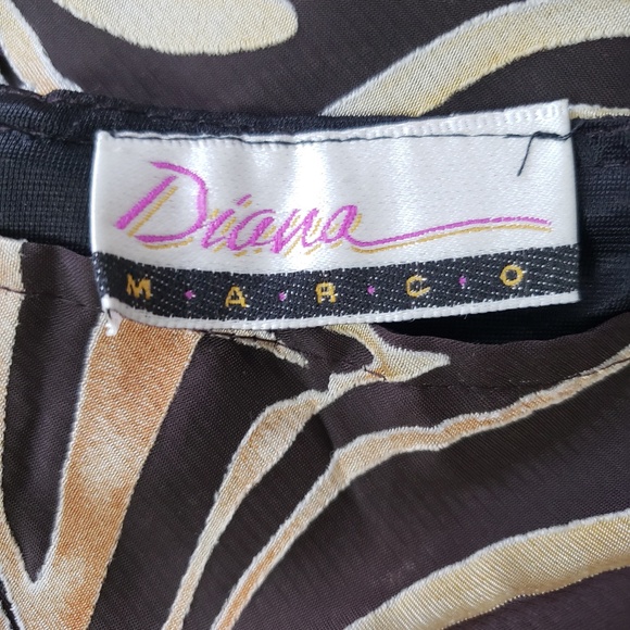 Diana Marco Sheer Animal Print Skirt #59 - Picture 6 of 6